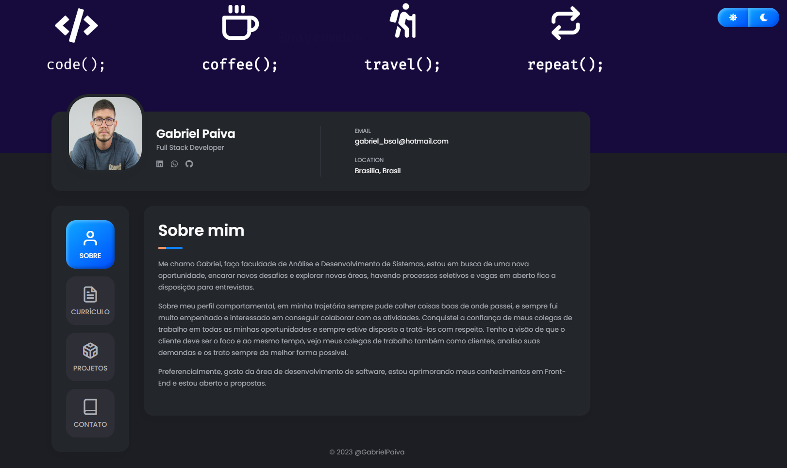 GabrielPaiva - Full Stack Software Developer - Javascript | NodeJs ...